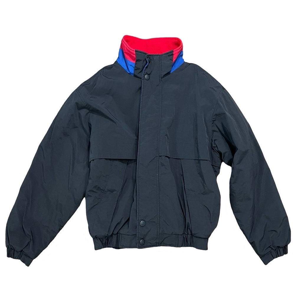 ⭐️ HC Gear Jacket | Racing/Bomber Style | Black with Blue & Red Accents | Medium